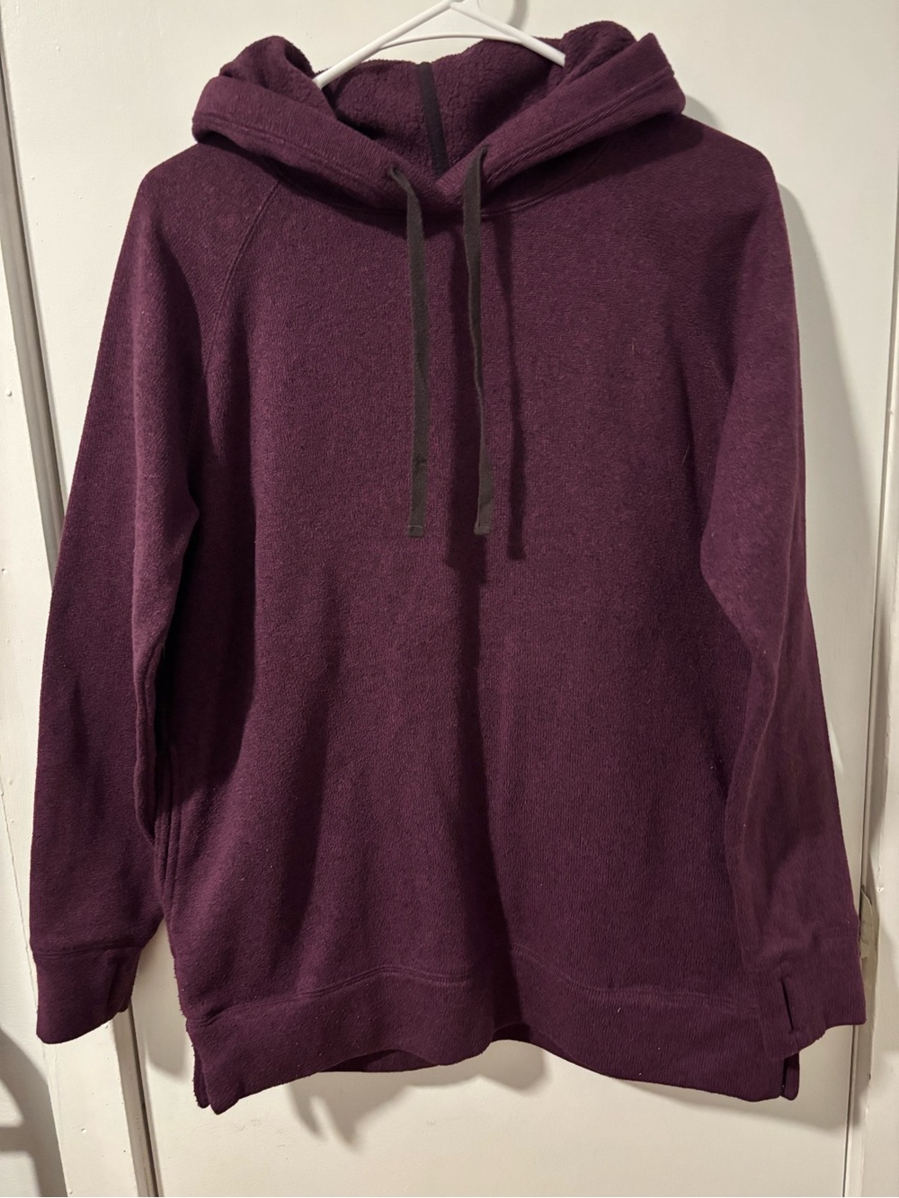 Eddie Bauer Plum Hooded Pullover Sweater